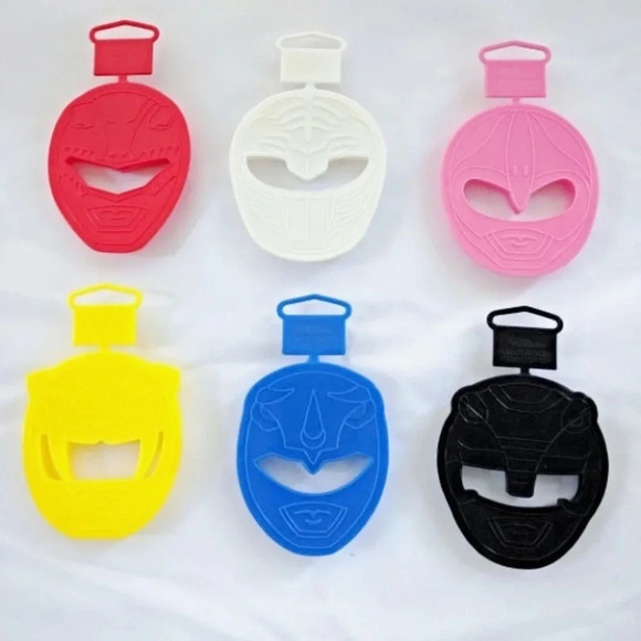 Wilton Power Rangers Cookie Cutters Full Set 6 Vintage Originals 90s - Picture 3 of 6